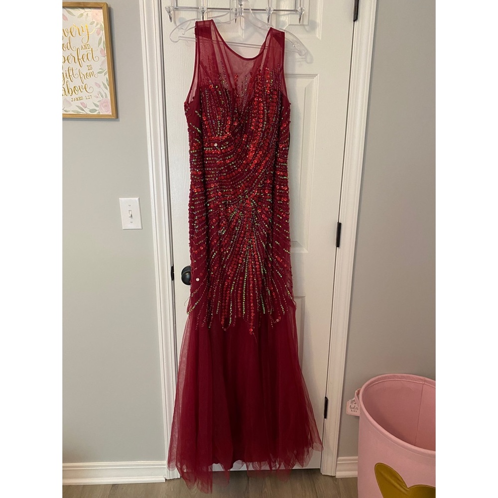 Milano dress. Size 20. Wine red. OBO